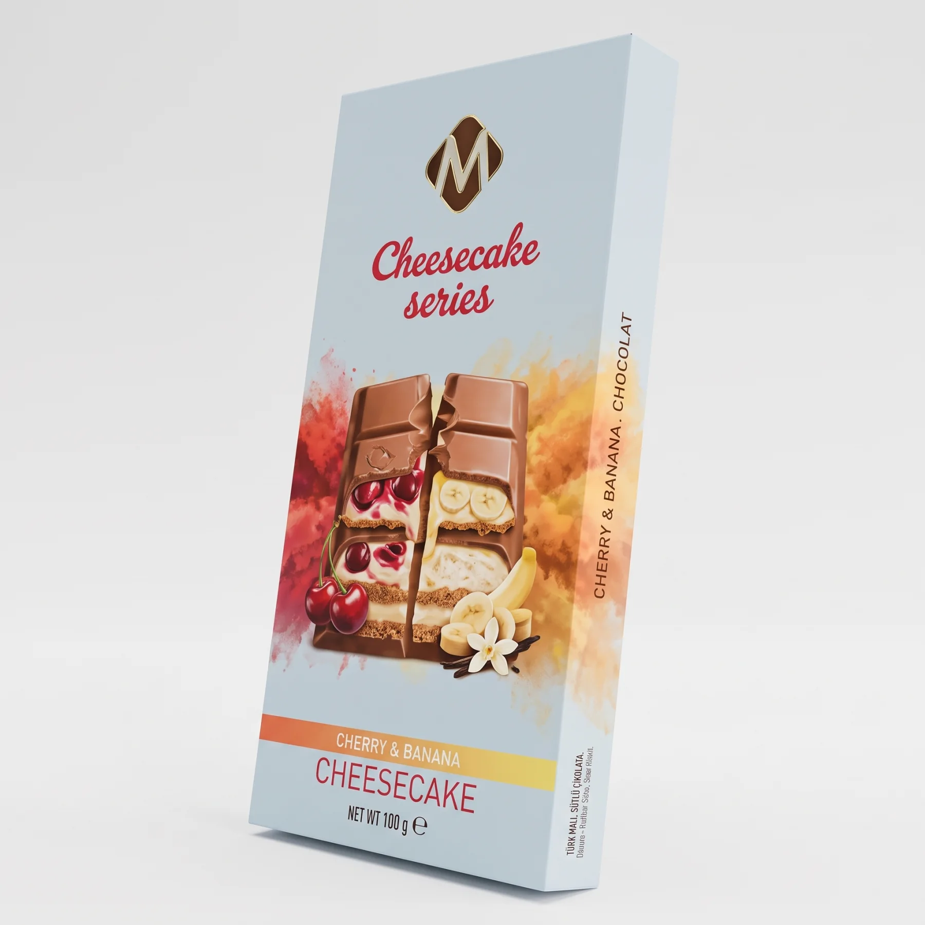 Cheesecake Cherry & Banana Tablet – 100 g