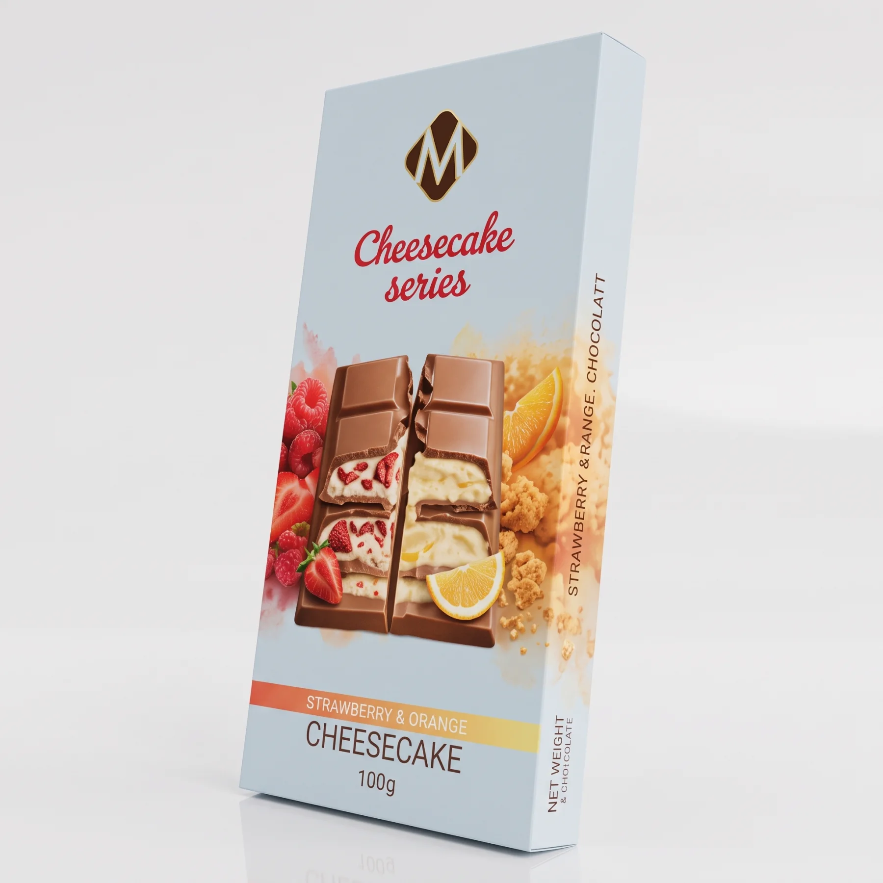 Cheesecake Strawberry & Lemon Tablet – 100 g