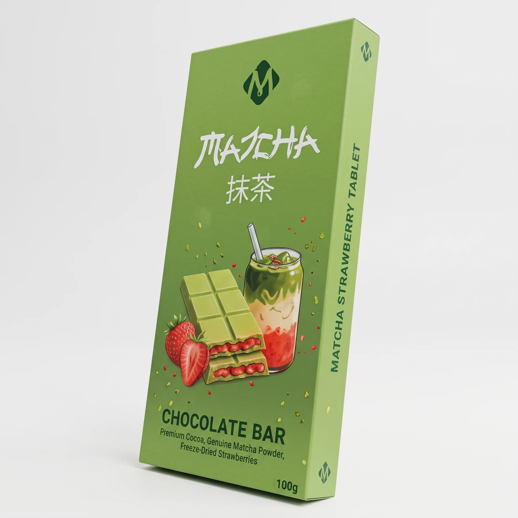 Matcha Strawberry Tablet – 100 g