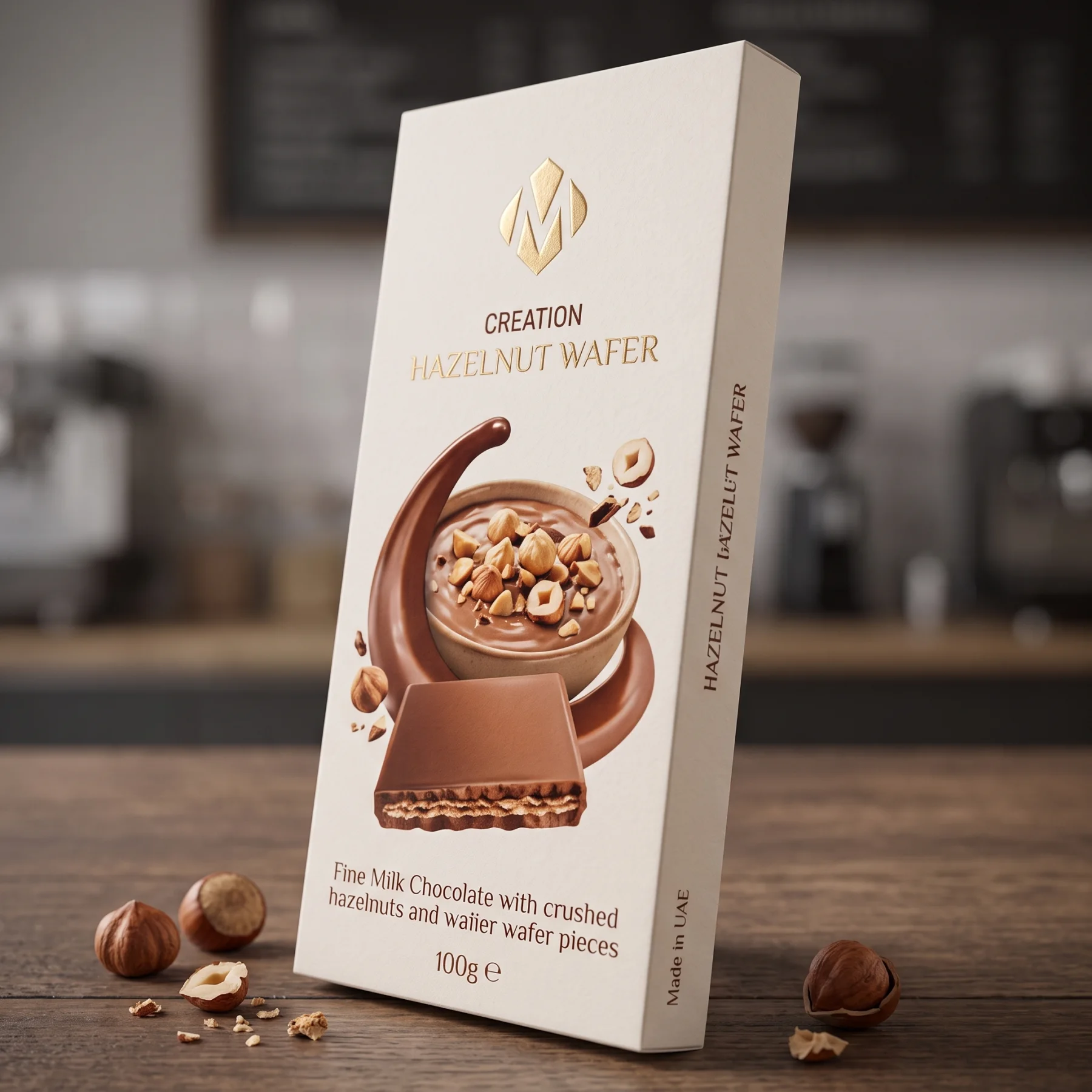 Creation Hazelnut Wafer Tablet – 100 g